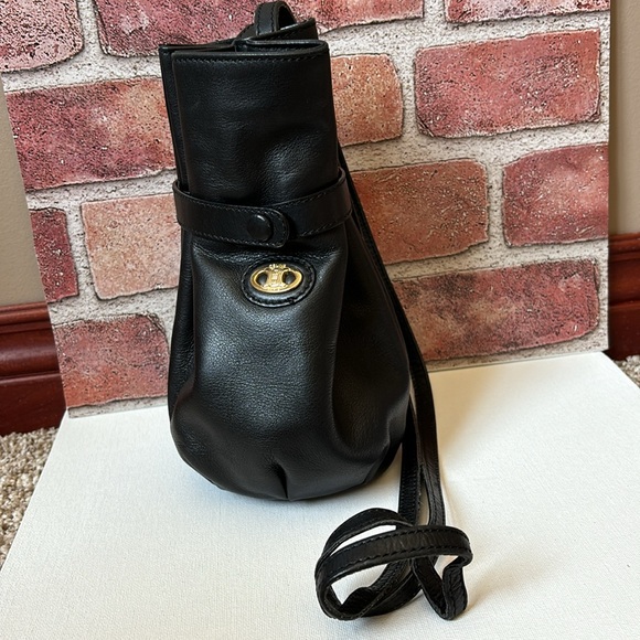 Authentic Celine triomphe Leather Vintage Bucket Bag - Picture 2 of 16